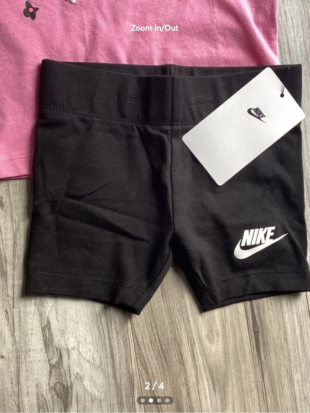 Nike Tee & Bike Shorts outfit girls size 2T(NWT) ~PRICE IS FIRM, NO OFFERS~ - Picture 2 of 4